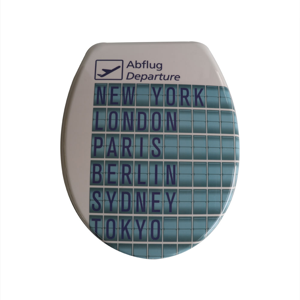 Asiento de inodoro de caída lenta UF